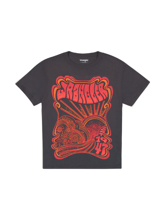Wrangler Tricou Gri Inchis Loose Femei [6]
