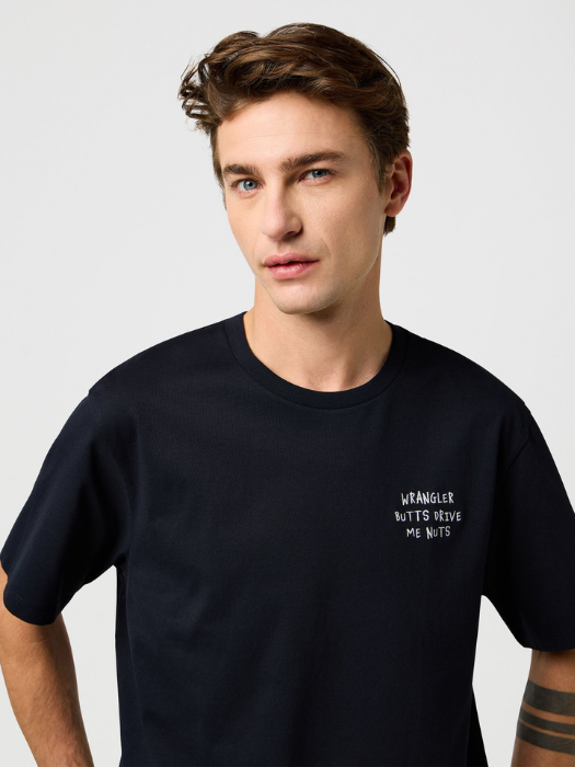 Wrangler Tricou Negru Relaxed Barbati [3]