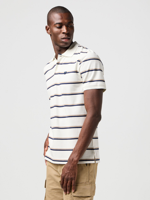 Wrangler Tricou Polo Alb Regular Barbati [3]