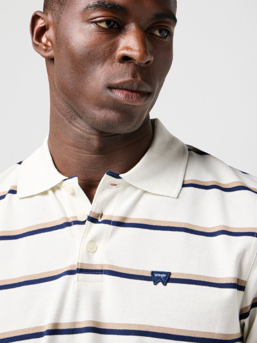 Wrangler Tricou Polo Alb Regular Barbati [4]