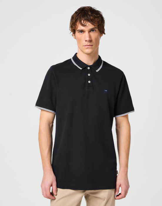 Wrangler Tricou Polo Negru Regular Barbati [1]