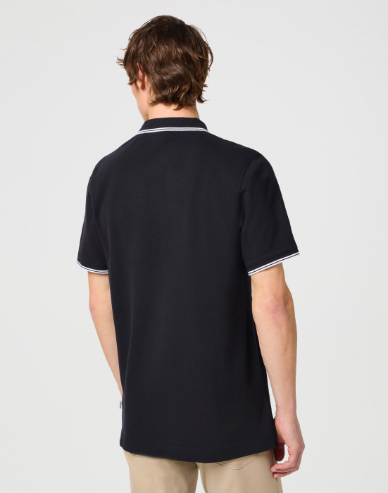 Wrangler Tricou Polo Negru Regular Barbati [3]