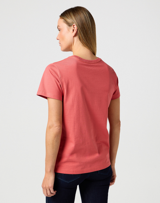 Wrangler Tricou Regular Roz Femei [2]