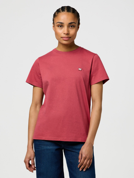 Wrangler Tricou Rosu Visiniu Slim Femei [2]