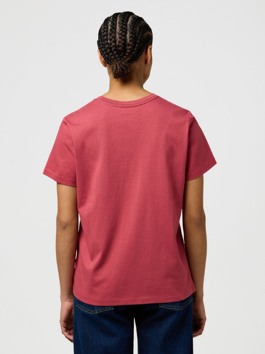 Wrangler Tricou Rosu Visiniu Slim Femei [5]