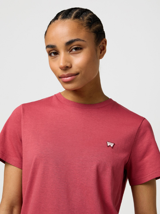 Wrangler Tricou Rosu Visiniu Slim Femei [4]