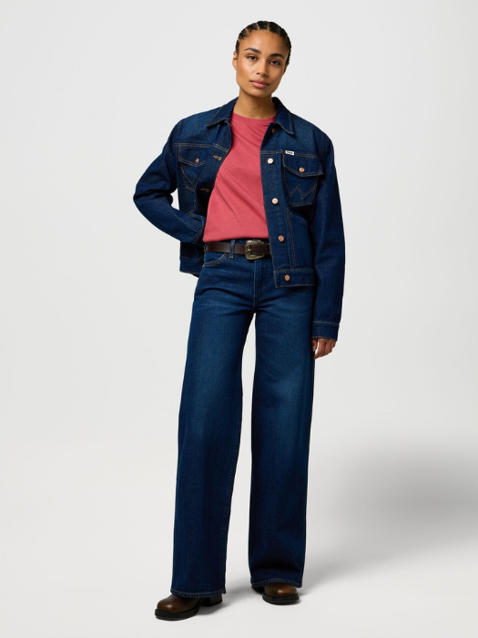 Wrangler Tricou Rosu Visiniu Slim Femei [6]