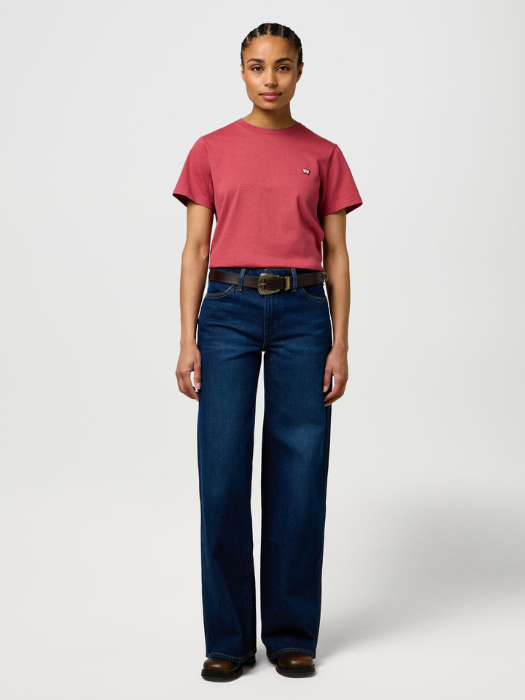 Wrangler Tricou Rosu Visiniu Slim Femei [1]
