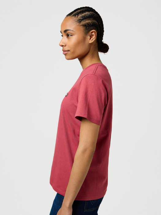 Wrangler Tricou Rosu Visiniu Slim Femei [3]
