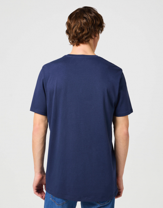 Wrangler Tricou (Set) Navy/Alb Regular Barbati [3]