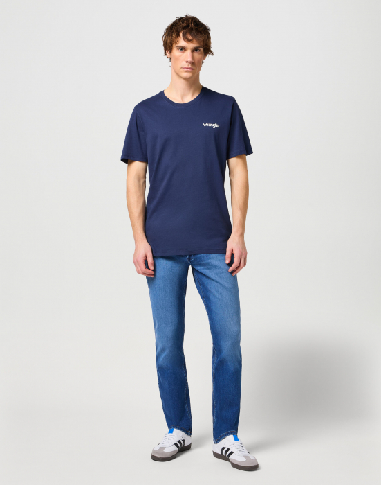 Wrangler Tricou (Set) Navy/Alb Regular Barbati [2]