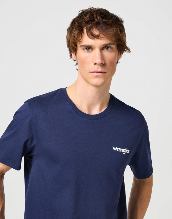 Wrangler Tricou (Set) Navy/Alb Regular Barbati [4]