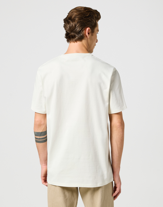 Wrangler Tricou Crem Regular Barbati [3]