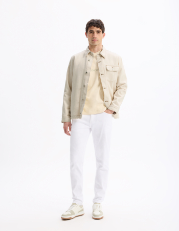 Slim - Celio Blugi Albi Bottom Barbati