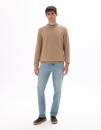 Straight - Celio Blugi Albastri Deschisi Bottom Barbati