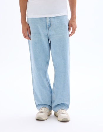 Celio Blugi Albastri Deschisi Bottom Barbati [1]