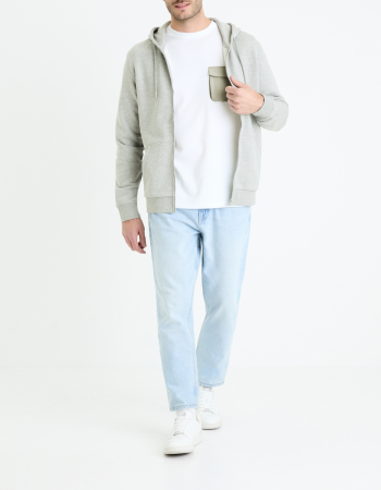 Hanorace - Celio Bluza Gri Deschis Regular Barbati
