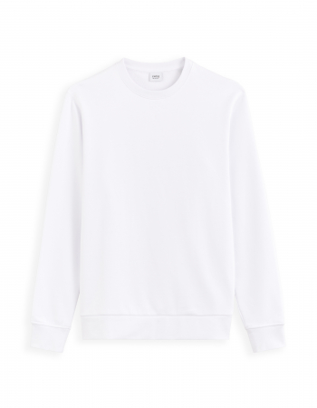 Толстовки - Celio Мужской Свитшот Белый Regular