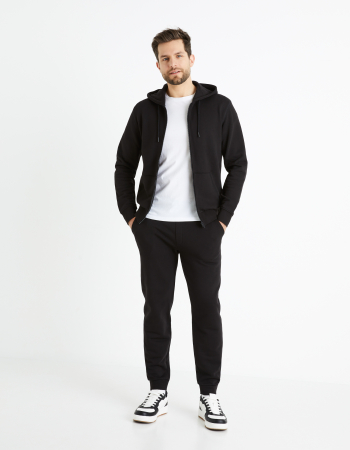 Толстовки - Celio Мужской Свитшот Чёрный Regular