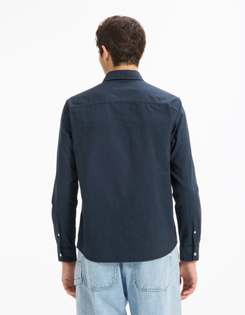 Celio Рубашка Dark Navy  [2]