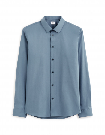 Celio Мужская Рубашка Синяя Slim [3]