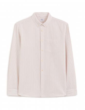 Celio Мужская Рубашка Беживая Regular [3]