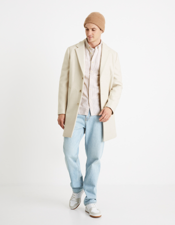 Celio Мужская Рубашка Беживая Regular [2]