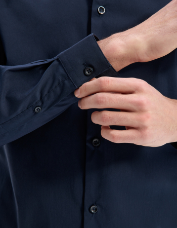 Celio Мужская Рубашка Темно-Синяя Slim [3]