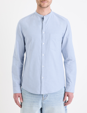 Celio Мужская Рубашка Светло-Синяя Regular [2]