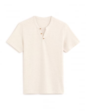 Celio Мужская Футболка Кремовая Straight [3]