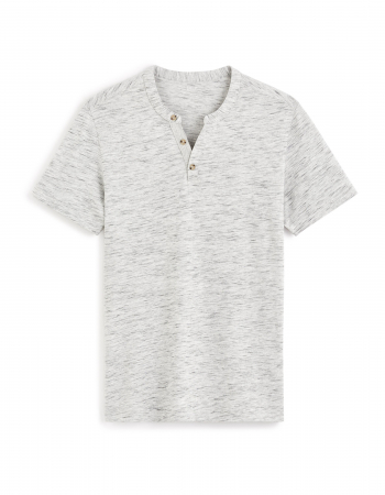 Celio Tricou Gri Deschis Straight Barbati [3]