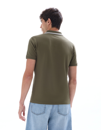Celio Tricou Polo Haki  Barbati [2]