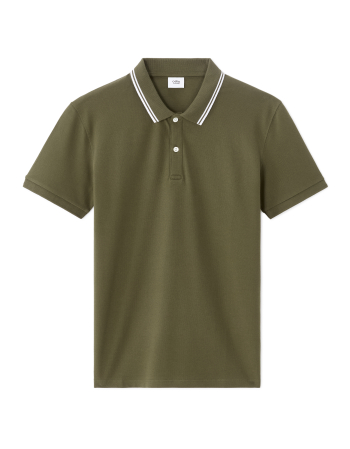 Celio Tricou Polo Haki  Barbati [4]