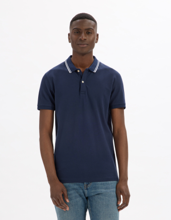BARBATI - Celio Tricou Polo Navy  Barbati