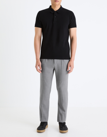 BARBATI - Celio Tricou Polo Negru Straight Barbati