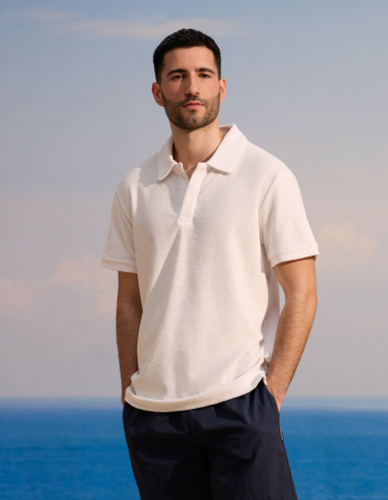 Celio Tricou Polo Alb  Barbati [2]