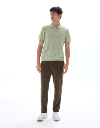 BARBATI - Celio Tricou Polo Verde  Barbati