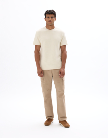 Tricouri si Polo - Celio Tricou Crem  Barbati