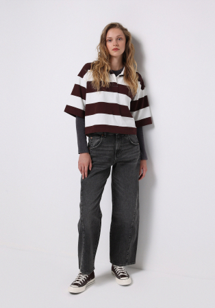 JEANS - COLIN'S Blugi Antracit 859 Tokyo Tapered Femei