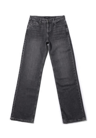 Straight - COLIN'S Blugi Gri Inchis Bottom Femei