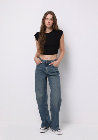 Baggy - COLIN'S Blugi Blue 970 Berry Femei