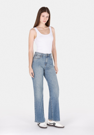 COLIN'S Blugi Albastri 970 BERRY Wide Leg Femei [2]