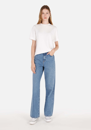 JEANS - COLIN'S Blugi Albastri 970 BERRY Wide Leg Femei
