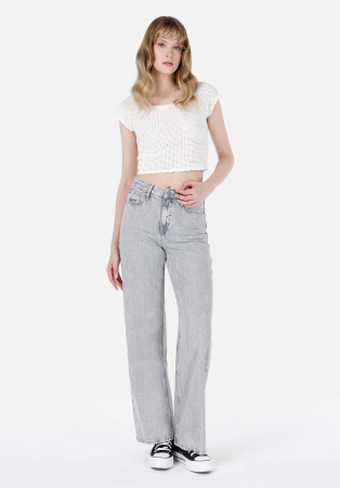 Regular - COLIN'S Blugi Gri Deschis 970 BERRY Regular Femei
