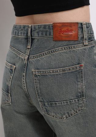 COLIN'S Blugi Gri 970 Berry Wide Leg Femei [5]