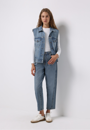 Boyfriend - COLIN'S Blugi Navy 851 ORYA  Barrel Femei