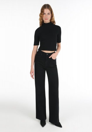JEANS - COLIN'S Blugi Negri 970 BERRY Regular Femei