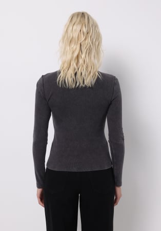 COLIN'S Bluza Gri Deschis Slim Femei [1]