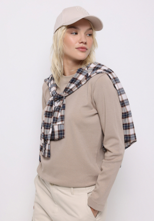 Hanorace - COLIN'S Bluza Bej  Femei