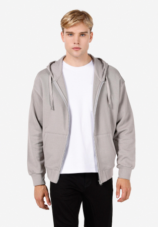 BARBATI - COLIN'S Bluza Gri Deschis Oversize Barbati